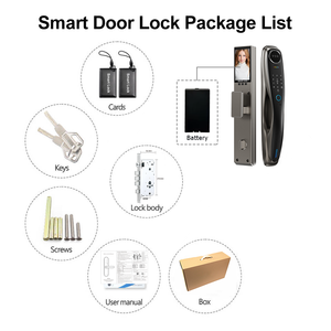 Tysh 3D thông minh Khóa cửa kỹ thuật số intercom khóa cửa thông minh với máy ảnh và vân tay tuya App Wifi từ xa khóa cửa - Product Image 5