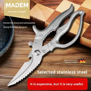 Forbici da Cucina Tedesche per Tagliare <span class=keywords><strong>con</strong></span> Forza Pollo, Anatra, Ossa di Oca, Speciali Affilate Multifunzione in Acciaio Inossidabile per Sfilettare <span class=keywords><strong>il</strong></span> Pesce - Product Image 5