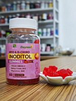 Gummies de Myo-Inositol et D-Chiro-Inositol (60 pièces) à Marque Blanche – Rapport 40:1 – Soutien à l'Équilibre Hormonal Féminin et à la Régularité du Cycle – Fournisseur OEM