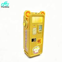 Distributeur automatique de pop-corn en forme d'ours FunTime, fonctionnant avec des pièces et des cartes, unité de distribution de snacks