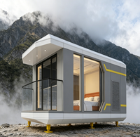 Maison préfabriquée modulaire pour salon, cuisine, chambre, salle de bain, bureau à domicile et villa - Conception à panneaux sandwich avec option bar intégré