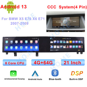 Autoradio multimédia portable avec double écran, CarPlay sans fil, Android 13, <span class=keywords><strong>DSP</strong></span> intégré, WiFi, aide au recul, navigation GPS, 21 pouces - Product Image 2