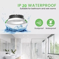 Plafonnier encastré LED en aluminium IP54 3cct, éclairage de plafond SMD dimmable, spot encastré 12W 18W 30W, lampe moderne pour la maison, l'hôtel, certifié CE