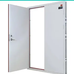 Free shipping EN1634 European standard fire door 2hours iron doors for houses