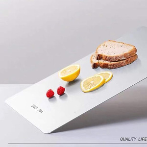 เขียงสแตนเลสสองด้านและเขียงไทเทเนียมแท้ป้องกันการเกิดราต้านเชื้อแบคทีเรียสำหรับใช้ในครัวเรือนการตัดผลไม้ - Product Image 3