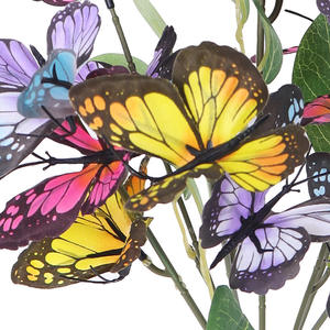 Ramo de Mariposas, Flores Artificiales de Seda, <span class=keywords><strong>Planta</strong></span> de Hierba, <span class=keywords><strong>Iris</strong></span> Simulado, Decoración para Cumpleaños y Bodas - Product Image 4
