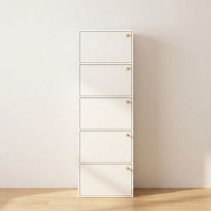 Armoire à chaussures étroite et haute de style moderne minimaliste avec étagère amovible pour les petits espaces <span class=keywords><strong>d</strong></span>'entrée, étagère à chaussures multi-niveaux - Product Image 1