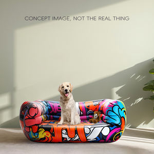 Sofá Inflable Personalizado con Estampado <span class=keywords><strong>de</strong></span> Grafiti, Sofá <span class=keywords><strong>de</strong></span> Aire Plegable y Resistente, Impermeable, para Festivales <span class=keywords><strong>de</strong></span> Música y <span class=keywords><strong>Playa</strong></span> - Product Image 3