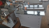 Machine d'étiquetage semi-automatique pour coins de boîtes, applicateur d'étiquettes de sécurité à angle droit pour cartons
