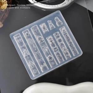 Nouveau moule en silicone 3D pour <span class=keywords><strong>nail</strong></span> <span class=keywords><strong>art</strong></span> 2025, série de Noël, flocon de neige, renne, moule de dessin animé mignon 3D, décoration DIY pour <span class=keywords><strong>nail</strong></span> <span class=keywords><strong>art</strong></span> - Product Image 6