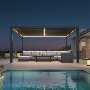 3x3 3x4 3x5 3x6 4x3 4x4 4x5 4x5 4x6 5x3 <span class=keywords><strong>5x4</strong></span> <span class=keywords><strong>Pergola</strong></span> d'extérieur en aluminium motorisé Bioclimatique <span class=keywords><strong>pergola</strong></span> à toit persiennes avec écran - Product Image 3