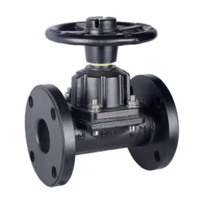 डायाफ्राम वाल्व pn10/pn16 फ्लैंज डटाइल आयरन रबर नरम सील प्रकार एंटी-जंग मैनुअल डायाफ्राम शाउटॉफ वाल्व - Product Image 2