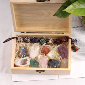 Commercio all'ingrosso Naturale Guarigione Di Cristallo Box Set di guarigione geode auto cubo gancio Caduto Diversi di Roccia Minerale Set Scatola di Cristallo per il regalo - Product Image 4