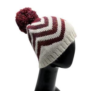 Excellent Offer for Winter Casual Style Jacquard Pattern <b>POM</b> <b>POM</b> Knitted Beanie 85% Acrylic 15% Wool for Ski Use Export Sale - Product Image 1