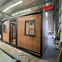 Villa préfabriquée de luxe à installation rapide, structure en acier, petite maison, solution de logement complète avec cuisine et salle de bain pour complexe hôtelier en pleine nature