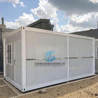 Caseta de Almacenamiento de Jardín de Acero para Exteriores, Panel Sándwich, Ensamblaje Desmontable, Casa Contenedor Prefabricada, Entrada de Supermercado