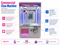 Machine à griffes de style japonais haut de gamme OFO, jeu de capture de prix à monnayeur pour un joueur, pour parc d'attractions