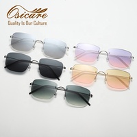 Lunettes de soleil sans monture de haute qualité pour hommes arabes, protection UV400, vente en gros, lunettes de soleil sans cadre, Gafas Alta Calidad, logo personnalisé pour femmes