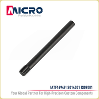 Eje de Transmisión de Acero Inoxidable de Precisión, Mecanizado CNC, Eje Estriado de Acero Sólido Personalizado