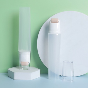 Tube souple vide de 20 ml pour cosmétiques, avec applicateur à bille, idéal pour lotion corporelle, nettoyant visage, crème contour des yeux et massage. - Product Image 1