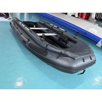 Bateau pneumatique à moteur jet de 420 cm, capacité 7 personnes, avec support pour canne à pêche, certifié CE, pour bateau d'appoint de yacht, logo personnalisé, fabriqué en Chine