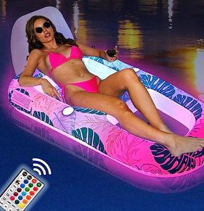 Ánh Sáng-up Hồ Bơi Bơm Hơi <span class=keywords><strong>Float</strong></span> Ghế Với Điều Khiển Từ Xa Bãi Biển <span class=keywords><strong>Float</strong></span> Hồ Bơi Sofa Vui Vẻ Cho Đảng Cho Người Lớn Và Kid - Product Image 1