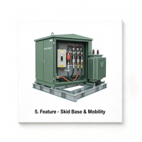 Poste de transformateur mobile triphasé immergé dans l'huile 132 kV 67 MVA LEEEC MSS-67T/132 à double enroulement HV/LV 50/60 Hz pour l'exploitation minière