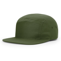 Bonnet personnalisé en coton pour femmes, 5 panneaux, non balancé, à bec plat, avec Patch en cuir