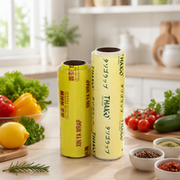 Film alimentaire transparent en PVC de qualité alimentaire, haute élasticité, forte adhérence, personnalisable pour la maison