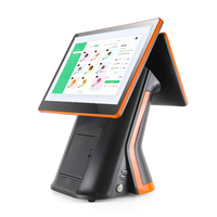 Imprimante FHD 15.6 + 15.6, système tout-en-un, imprimante de paiement Pos tactile, avec Scanner