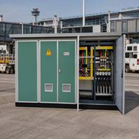 Transformateur monté sur socle 34,5 kV avec parafoudre intégré pour alimentation en boucle, fournisseur d'usine de transformateurs triphasés