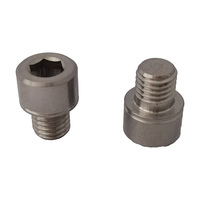 Baut Titanium GR5 1/4-28*6.8mm Berkualitas Tinggi Kepala Silinder Baut Soket Hex Harga Pabrik Sekrup Allen Kepala Cup