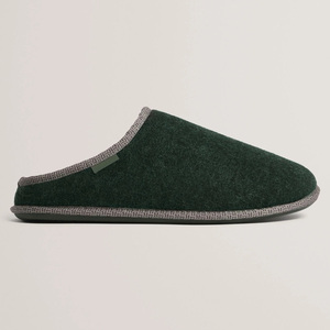 Pantoufles d'intérieur pour <span class=keywords><strong>homme</strong></span>, design slip-on, avec <span class=keywords><strong>semelle</strong></span> antidérapante contrastée, doublure en <span class=keywords><strong>feutre</strong></span> et fausse fourrure, style mule - Product Image 1