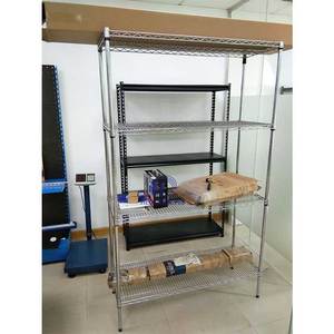 Scaffale in <span class=keywords><strong>acciaio</strong></span> a 6 livelli scaffale per Garage in metallo <span class=keywords><strong>cromato</strong></span> scaffale <span class=keywords><strong>cromato</strong></span> con ruote - Product Image 2