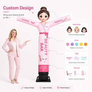 Muñeco Inflable Personalizado para Agencia <span class=keywords><strong>Inmobiliaria</strong></span>, Tubo Inflable Resistente al Viento para Publicidad Exterior de Compra, Venta y Alquiler de Viviendas - Product Image 3