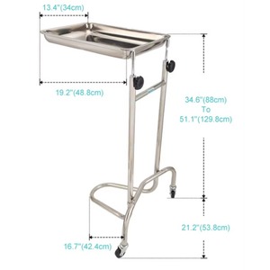 Usa Esthetician Spa Therapy Instrument <b>Storage</b> Equipment Steel Aluminum Mobile Rolling Wheel Stand <b>Cart</b> Beauty Salon Trolley - Product Image 6
