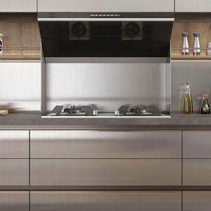 Robe De <span class=keywords><strong>cuisine</strong></span> moderne, style Mdf, noir mat, pour une pièce - Product Image 4