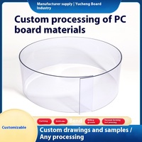 PC de découpe en polycarbonate CNC Thermoformage Fabrication de feuilles de plastique personnalisées Carte PC
