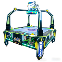 Table de hockey sur air colorée à monnayeur, en promotion, pour centre de jeux, machine de jeu d'arcade d'intérieur