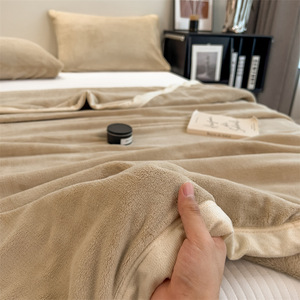 Coperta in Velluto <span class=keywords><strong>di</strong></span> Latte Tipo A Invernale, Doppio Strato Ispessito, Scialle, Copriletto, Lenzuolo - Product Image 4