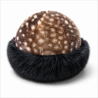 Chapeau d'hiver de luxe personnalisé en fausse fourrure pour femme, bonnet cosaque moelleux avec bordure en fourrure veloutée, confortable style scandinave Hygge