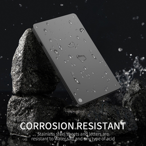 Almacenamiento en frío Crypto Wallet Kit de respaldo de placa de Metal BIP39 Frase mnemotécnica Acero inoxidable ignífugo a prueba de agua - Product Image 5