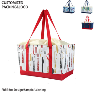 Glacière souple moderne en Oxford pliable de qualité supérieure pour l'isolation thermique, pour les courses, <span class=keywords><strong>la</strong></span> livraison de nourriture, les voyages, <span class=keywords><strong>la</strong></span> plage, les pique-niques - Product Image 1