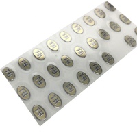 Étiquettes métalliques autocollantes en Nickel, Logo 3D personnalisé de haute qualité, étiquette en or mat et brillant, 10 pièces