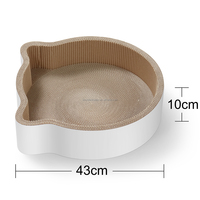 Grattoir pour chats résistant à l'abrasion de qualité supérieure, en forme de tête, grattoir pour chats en carton ondulé de forme personnalisée