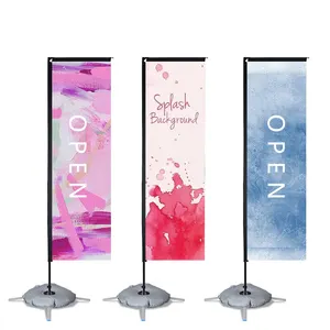 wholesale flying beach flag banner promotional world football cup beach flag sublimation ground spike taco feather flags