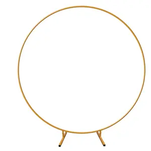New Trendy Design Metal Balloon Stand Golden Round Large Size for Wedding Party and Birthday Decoration