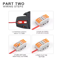Connecteur de boîtier en matériau PC PCT-223-8P Applications d'alimentation à base fixe Connecteurs de panneau de fil de cuivre