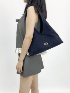 Bolso de hombro de lona a la moda para mujer, copia Original, triángulo modificado con axila, diseño portátil, forro de poliéster - Product Image 3