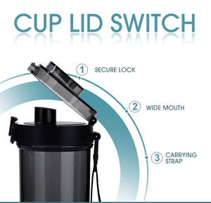 Bottiglia d'Acqua in Tritan con Coperchio Ribaltabile e Infusore per Tè, Ideale per Ufficio e Regali Aziendali - Product Image 4